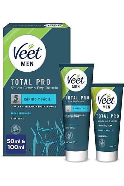 Veet Men 2 Steps Hair Removal Sensitive Areas Kit 200 ml