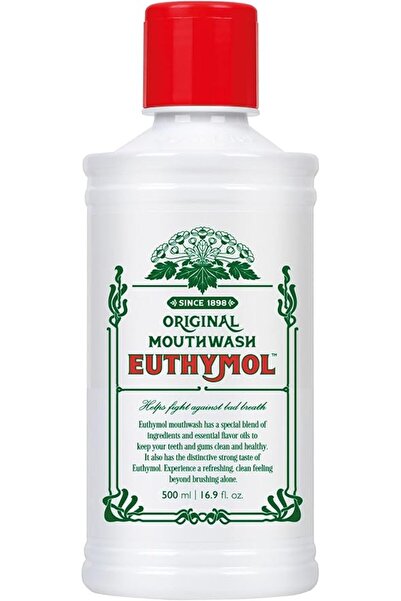 EUTHYMOL Mouthwash Original 500ml, Flouride Free Alcohol-Free, Distinctive St...