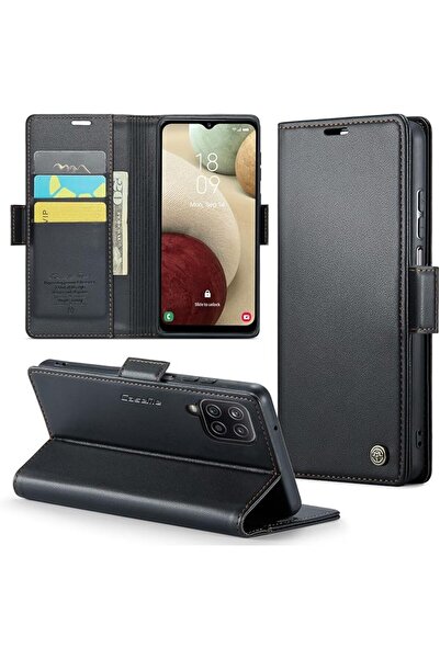 GENERAL Wallet Case for Samsung A12, Black