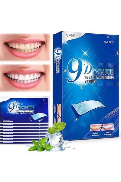 ALMEKAQUZ Teeth Whitening Strips, 28 Sensitive Teeth Whitening Individual Str...