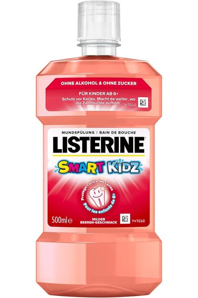 Listerine Zero LISTERINE Smart Kidz Mild Berry (500 ml), Antibacterial Childr...