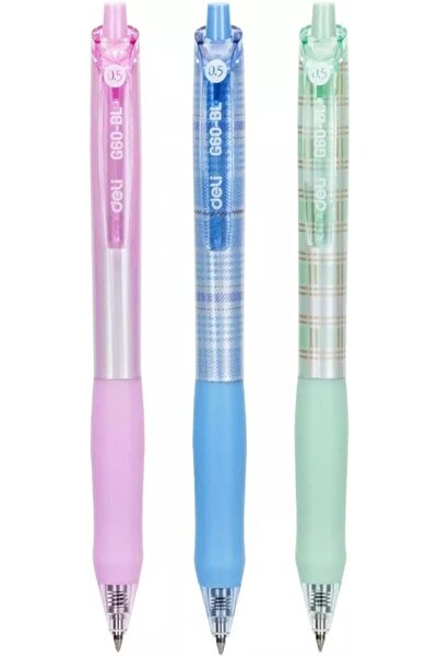 Deli Premium Comfort Grip Quick Dry Bullet Tip Gel Pen 12 Pieces Set, 0.5 mm ...