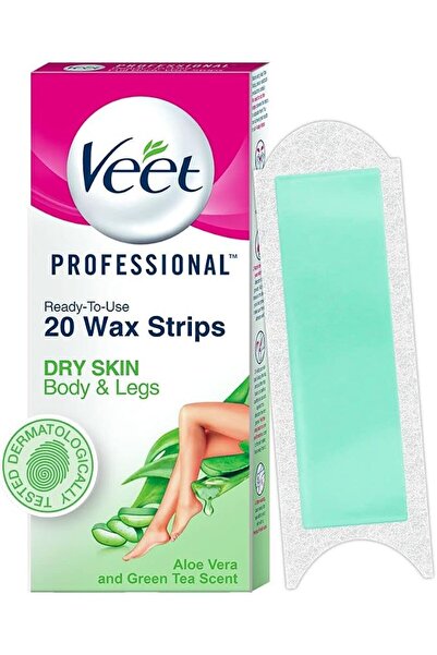 Veet Men مجموعة فيت للإزالة الفورية للشعر للبشرة الجافة، 20 شريطًا