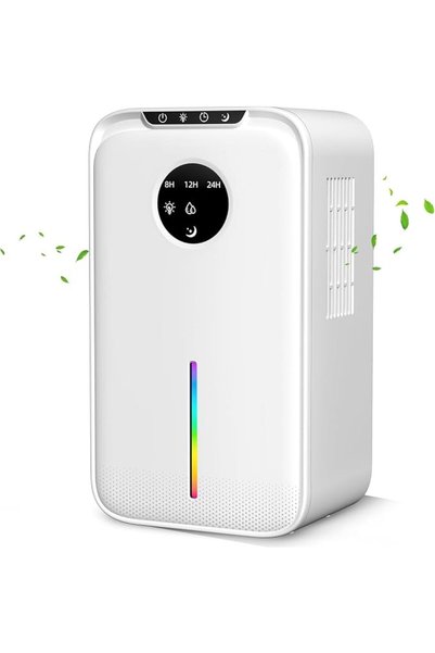 Tazweeq 95OZ Portable Dehumidifier, 720 Sq Ft - Auto Defrost, Sleep Mode, Sil...