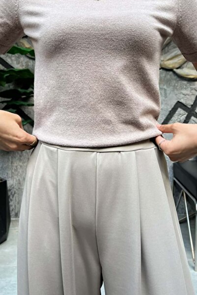 sunfyre Relaxed Fit Elastic Waist Pleated Trousers Sun505