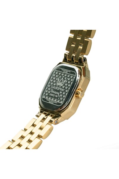 Imperial Women's IPG Stainless Steel Watch, Champagne MOP Dial, Y121 Movement, Butterfly Clasp, 3ATM