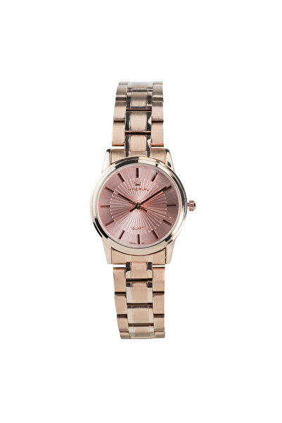 Imperial Men's Rose Gold Stainless Steel Watch, Gold Pink Dial, Y121 Movement...