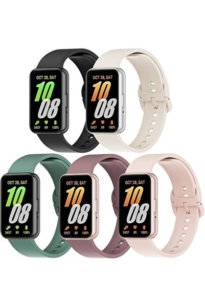 GENERAL 5 Pack Silicone Band Compatible with Samsung Galaxy Fit 3, Soft Adjus...