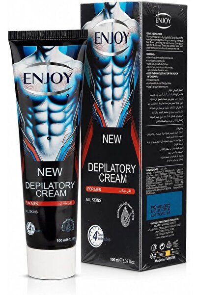 Enjoy Hair Removal Cream for Men - 100ml | Fast & Effective Depilatory Cream ...