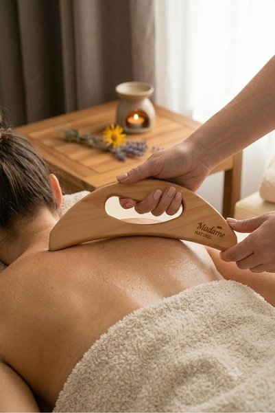 MADAMENATUREL 4-Piece Massage Board (Beech Wood)(Reflexology)