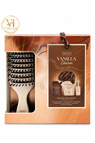 SENCE Σετ δώρου περιποίησης μαλλιών Vanilla Charm, 5 τεμάχια, μάσκα, ορός, σκ...