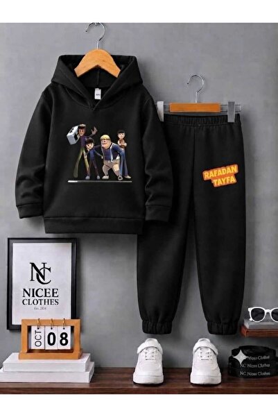 NC Nicee Clothes Children's Unisex Tracksuit Set (Quarter-Piece Tayfa Printed...