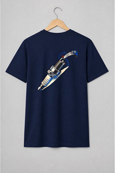 Generic Brand Tricou unisex cu Bujie auto stil retro