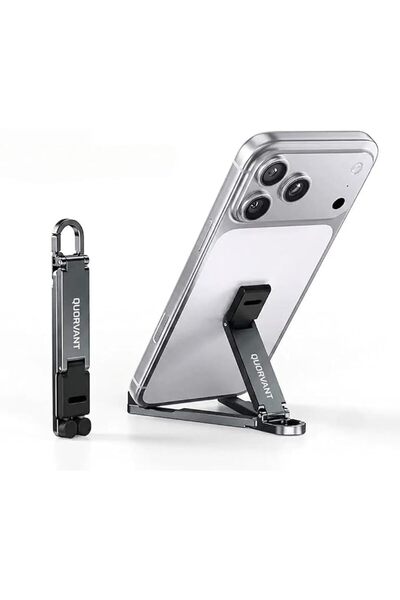 GENERAL Mini Phone Stand, Foldable, Aluminium Alloy, Anodised, Portable, 8-le...
