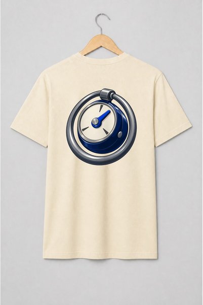 Generic Brand Tricou unisex cu Ceas de buzunar vintage