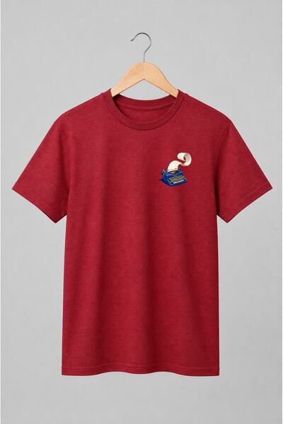 Generic Brand Tricou unisex cu Mașină de scris vintage