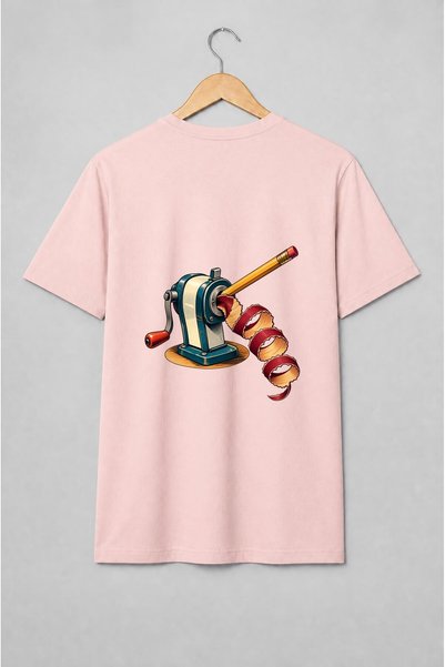 Generic Brand Tricou unisex cu Ascuțitoare manuală de creioane vintage