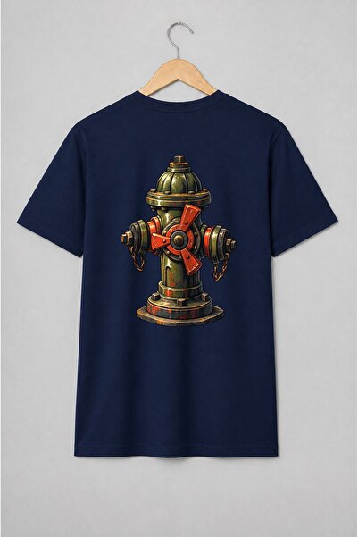 Generic Brand Tricou unisex cu Hidrant steampunk