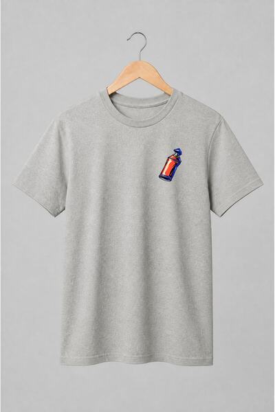 Generic Brand Tricou unisex cu Tub de spray graffiti streetwear
