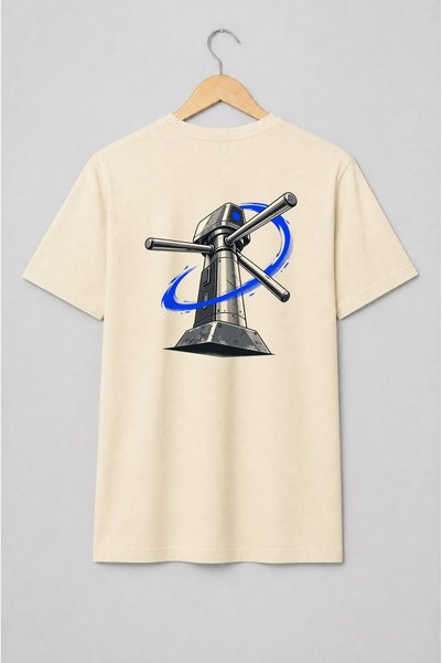 Generic Brand Tricou unisex cu Turbină industrială futuristă