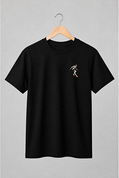Generic Brand Tricou unisex cu Jucător de tenis de masă în stil comic