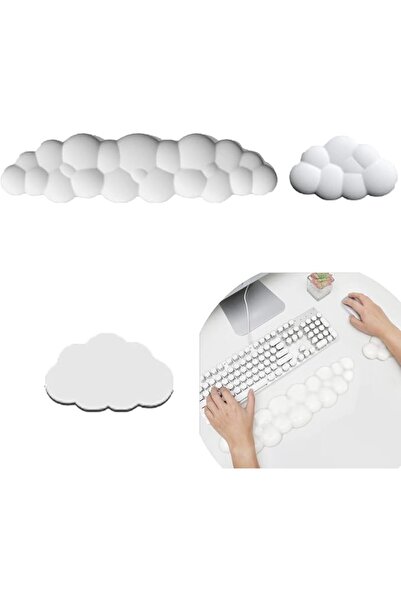 ANYUAN Cloud Memory Foam Wrist Rest, Three-piece Desk Wrist Support, Keyboard...
