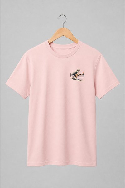 Generic Brand Tricou unisex cu Jucător de pickleball în stil retro