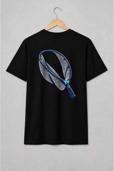 Generic Brand Tricou unisex cu Minciog de pescuit stil ilustrat
