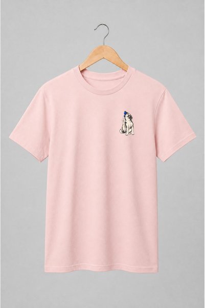 Generic Brand Tricou unisex cu Câine cu laba ridicată pentru iubitorii de câini
