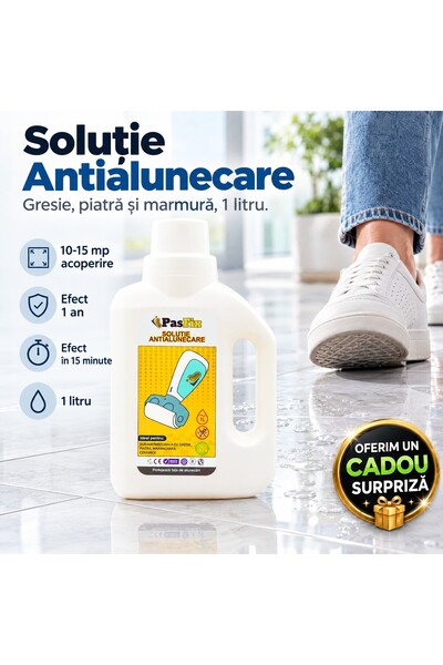 Zâna Casei Soluție antialunecare 1 L pentru gresie, piatră și marmură, fără r...