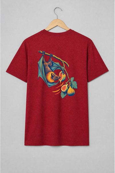 Generic Brand Tricou unisex cu Liliac cu smochină și smochini stil vintage