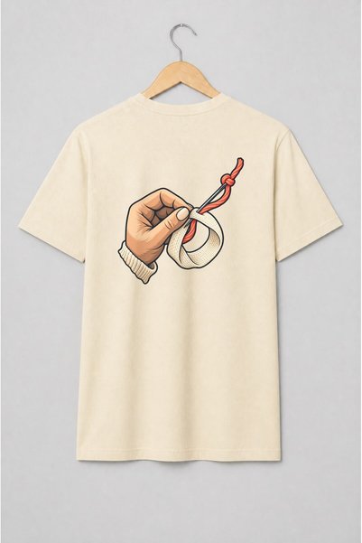 Generic Brand Tricou unisex cu Mână cu fir și ac pentru pasionații de tricotat