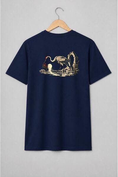 Generic Brand Tricou unisex cu Cocor și coroană în peisaj medieval