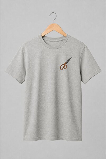 Generic Brand Tricou unisex cu Foarfecă de croitorie vintage
