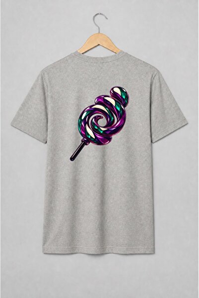 Generic Brand Tricou unisex cu Acadea spiralată pop-art