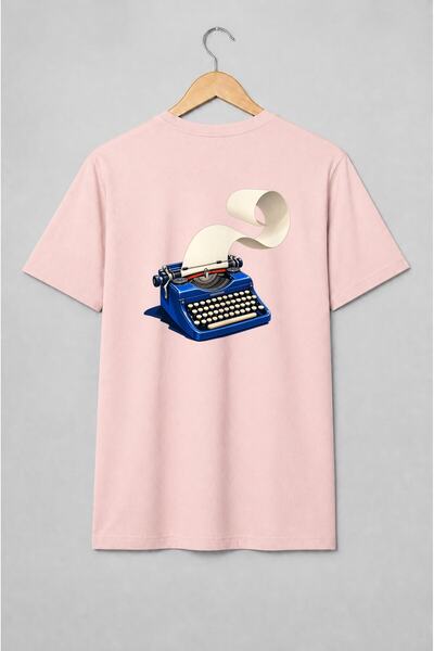 Generic Brand Tricou unisex cu Mașină de scris vintage