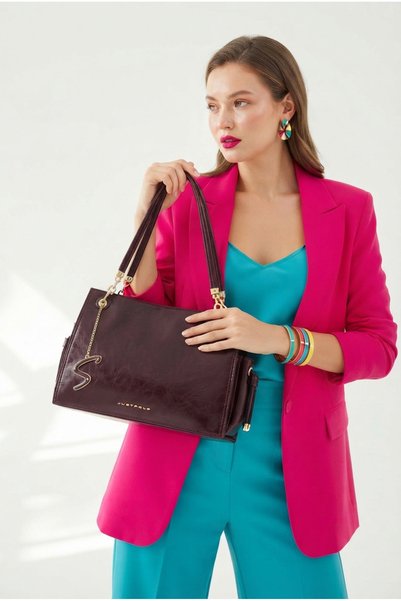 Just Polo Luxury Design Large Internal Volume Women's Shoulder Bag