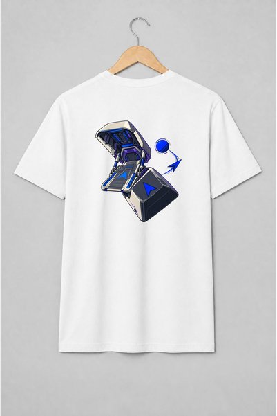 Generic Brand Tricou unisex cu Aparat arcade futurist