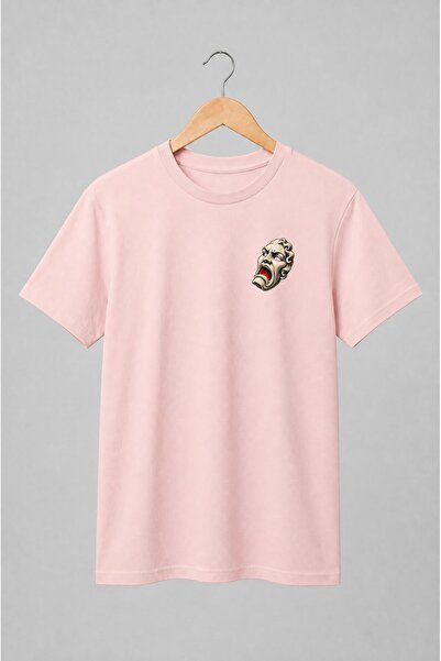 Generic Brand Tricou unisex cu Mască de teatru tragică în stil clasic