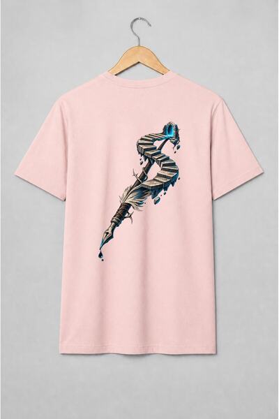 Generic Brand Tricou unisex cu Pană cu scară spre portal fantasy medieval