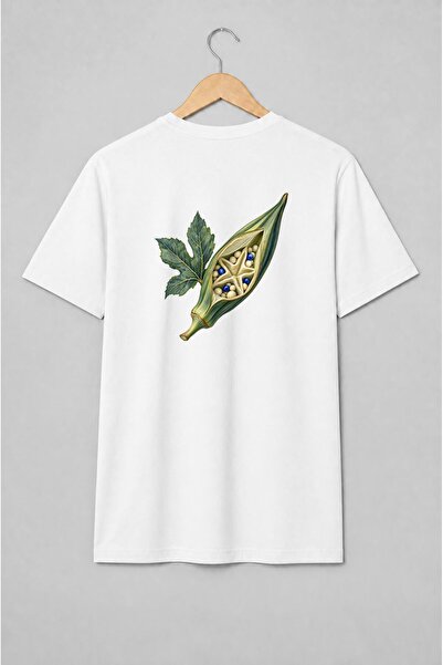 Generic Brand Tricou unisex cu Păstaie botanică deschisă cu semințe, ilustraț...