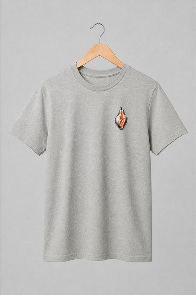 Generic Brand Tricou unisex cu Pară secționată pop-art