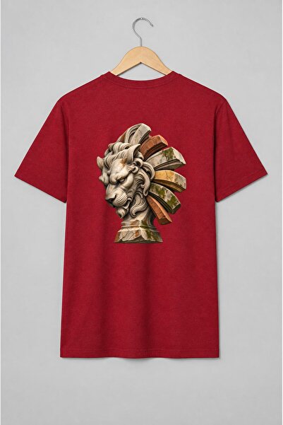 Generic Brand Tricou unisex cu Cap de leu în stil clasic