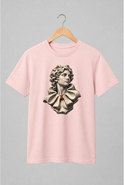 Generic Brand Tricou unisex cu Bust masculin în stil clasic