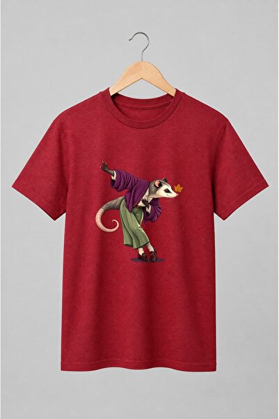 Generic Brand Tricou unisex cu Oposum antropomorf în stil fantasy