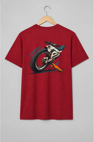 Generic Brand Tricou unisex cu Motocicletă futuristă