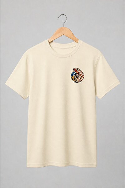 Generic Brand Tricou unisex cu Cochilie spiralată cosmică