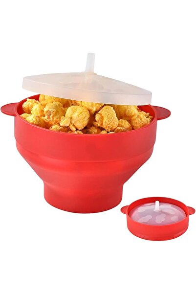 GENERAL Microwave Popcorn Maker - Foldable Silicone Hot Air Popcorn Popper Bo...