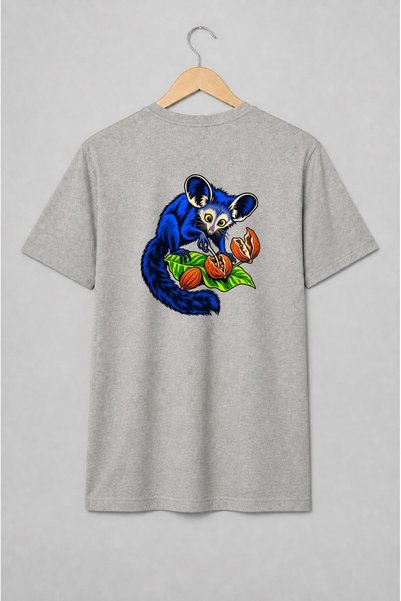 Generic Brand Tricou unisex cu Lemur aye-aye tropical