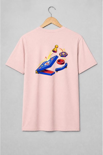 Generic Brand Tricou unisex cu Pinball de masă retro